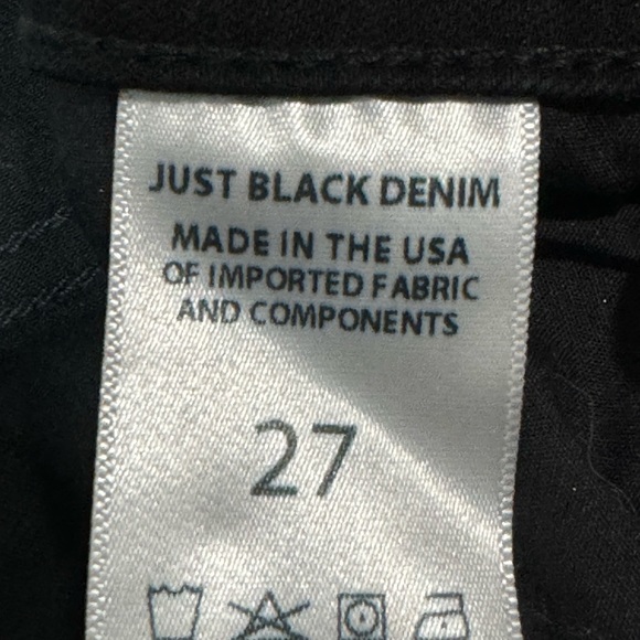 JBD High Rise Deconstructed Skinny Jean, Black Denim, Size 27, New without tags, - Picture 8 of 11